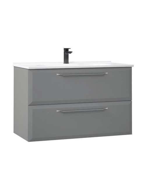 Orka Nuvola 100 cm Gri Banyo Dolabı Takımı - Resim 3