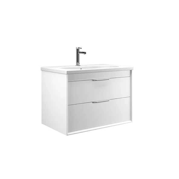 Orka Clay 65 cm Beyaz Banyo Dolabı Alt Modül ve Lavabo - 2
