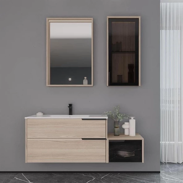 Orka Noventa 100 cm Cordoba Banyo Dolabı Takımı - 2