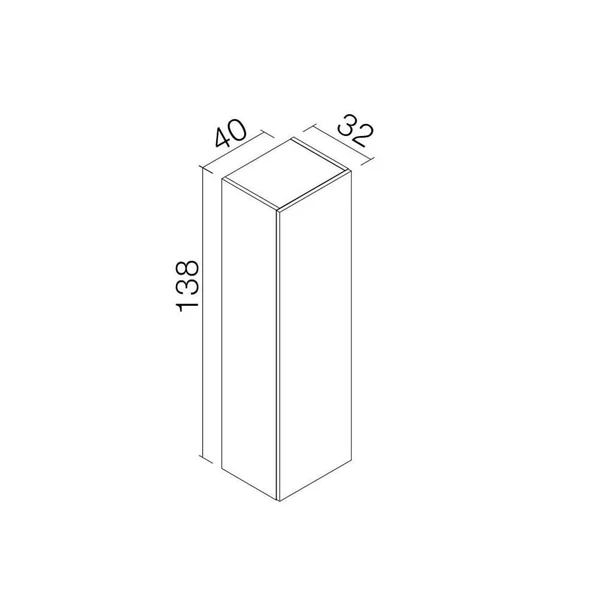 Orka Urla 40 cm Beyaz Banyo Boy Çamaşır Dolabı - 3