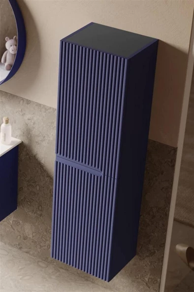 Orka Moonlight 40 cm Lacivert Banyo Boy Çamaşır Dolabı - 2