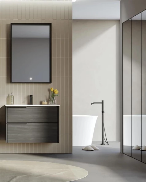 Orka Noventa 80 cm Cabana Banyo Dolabı Takımı