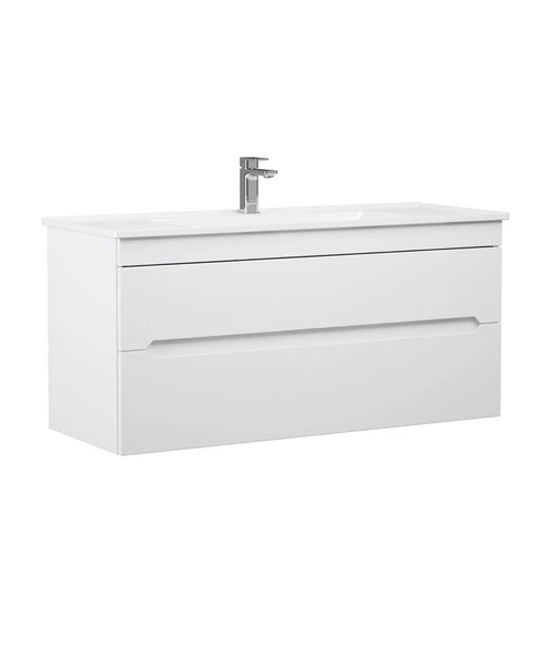 Orka Varna 120 cm Beyaz Banyo Dolabı Alt Modül ve Lavabo - 4