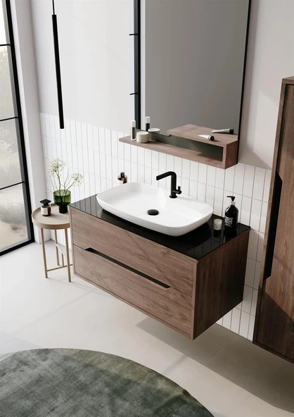 Orka Galia 100 cm Lidya Banyo Dolabı Takımı - 2