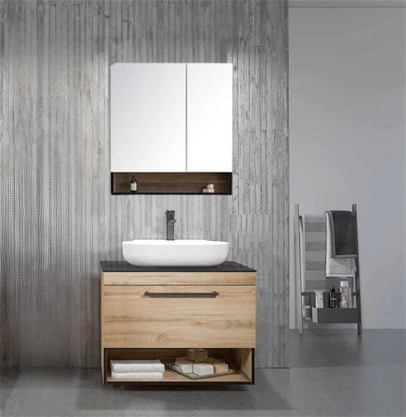 Orka Knidos 90 cm Legnona Banyo Dolabı Takımı ürün görseli