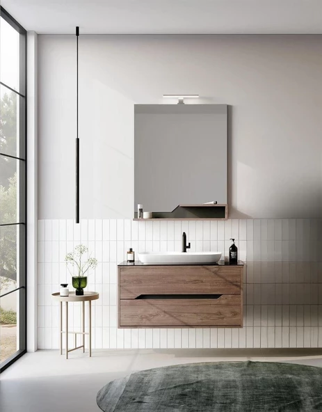 Orka Galia 100 cm Lidya Banyo Dolabı Takımı