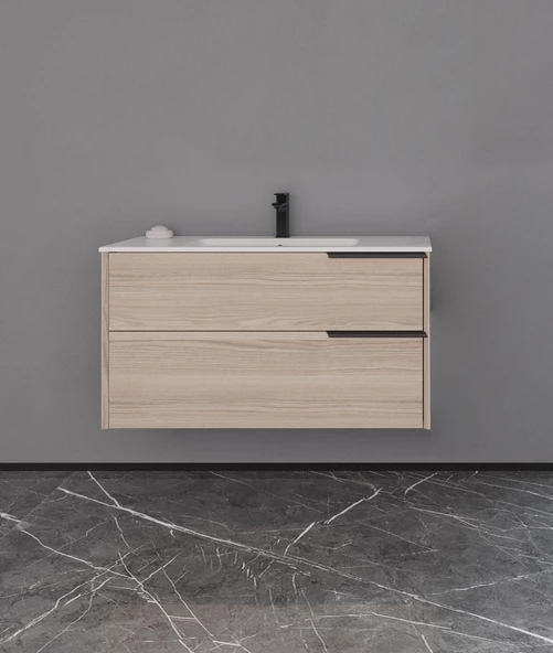 Orka Novento 80 cm Cordoba Banyo Dolabı Alt Modül ve Lavabo