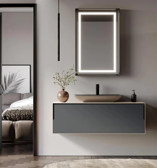 Orka Craft 120 cm Meşe Banyo Dolabı Takımı ürün görseli