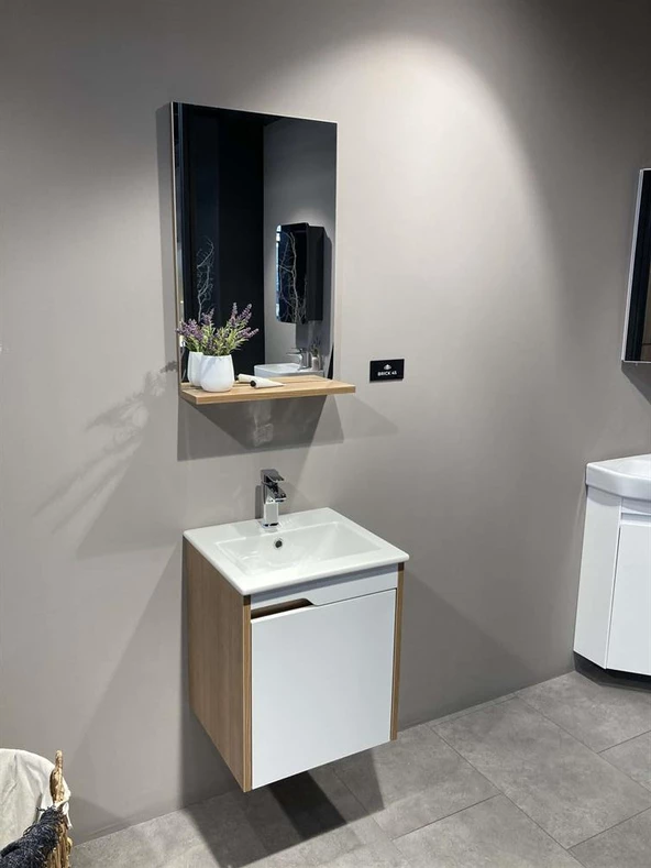Orka Brick 45 cm Morgan Banyo Dolabı Takımı ürün görseli