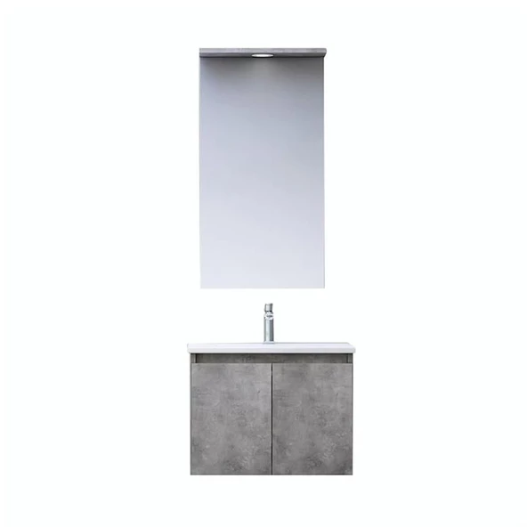 Orka Sidney 60 cm Gümüş Banyo Dolabı Takımı - 3