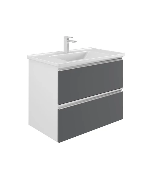Orka Terme 60 cm Gri Çekmeceli Banyo Dolabı Takımı - 2