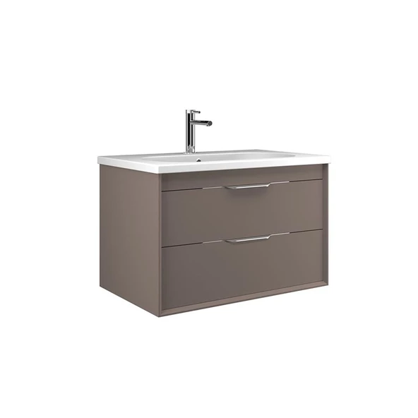 Orka Clay 80 cm Toprak Banyo Dolabı Takımı - Resim 2