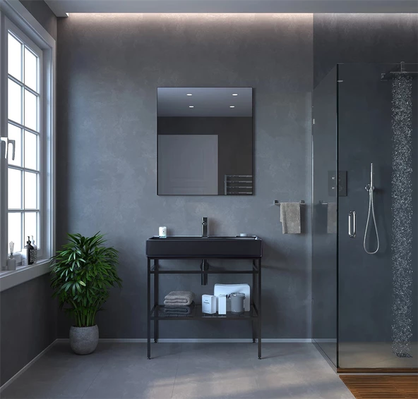 Orka Capetown 80 cm Siyah Banyo Dolabı Takımı ürün görseli