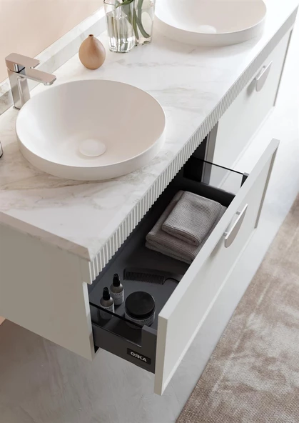 Orka Molino 160 cm Mat Kaşmir Lake Banyo Dolabı Takımı - 4