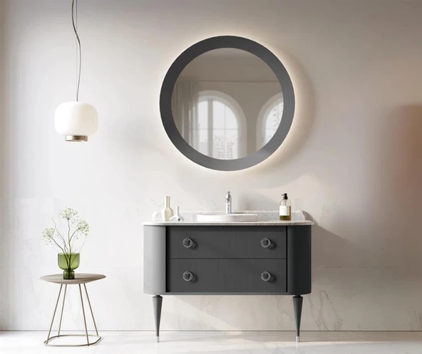 Orka Felice 100 cm Siyah Lake Banyo Dolabı Takımı ürün görseli