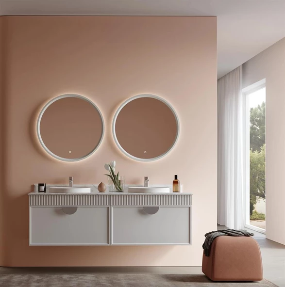 Orka Molino 160 cm Mat Kaşmir Lake Banyo Dolabı Takımı