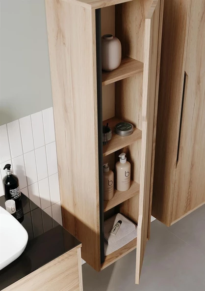 Orka Galia 40 cm Legnona Banyo Boy Çamaşır Dolabı - Resim 2