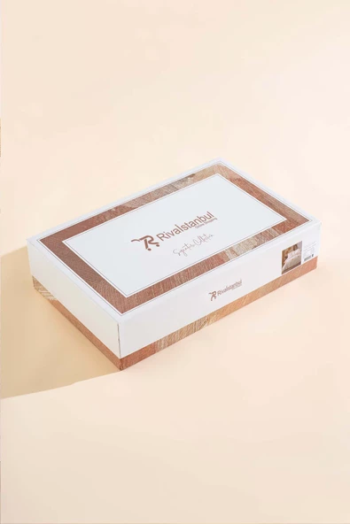 Rivaİstanbul Florita Vişne Çift Kişilik %100 Pamuklu Nakışlı Nevresim Takımı & Çeyiz Seti - Resim 9