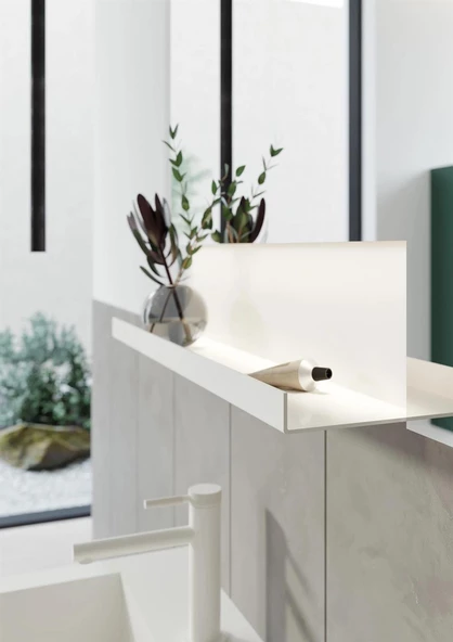 Orka Milano 120 cm Mat Gri Banyo Dolabı Takımı - Resim 3