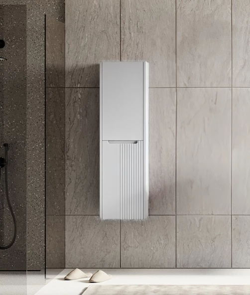 Orka Biella 40 cm Beyaz Banyo Boy Çamaşır Dolabı ürün görseli