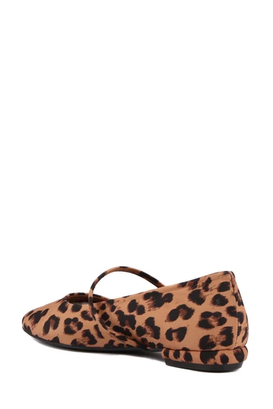 Stato - Siyah Renk Leopar Desen Kadın Babet - 4
