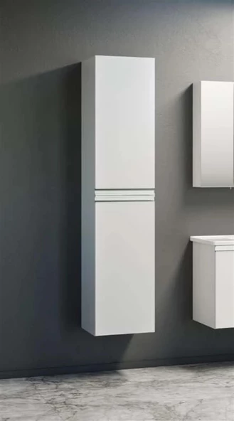 Orka Terme Beyaz Banyo Boy Çamaşır Dolabı - 2