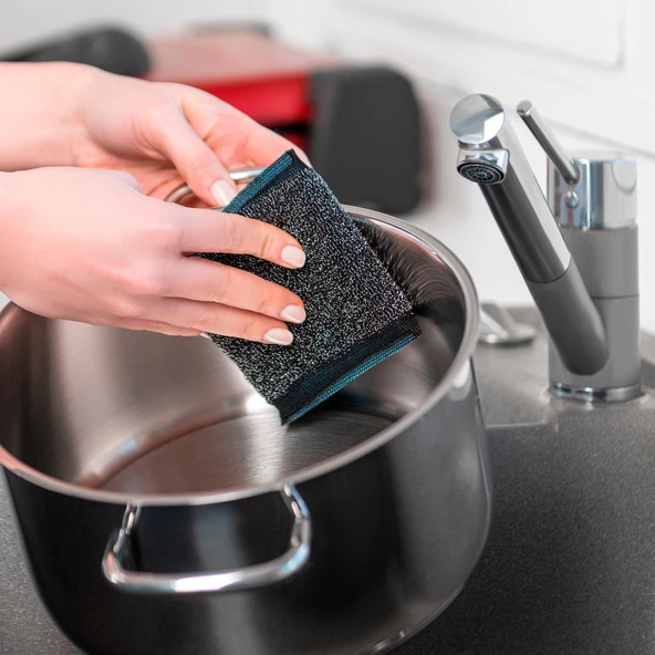 Vileda Power Inox Çelik Bulaşık Sünger (8 Li Set) (4PK*2) - 6