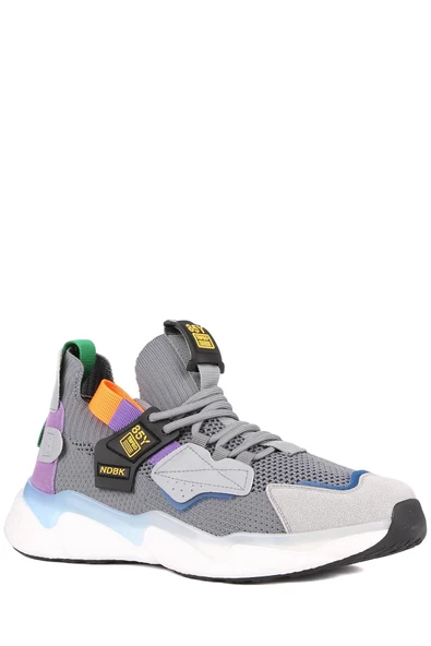 Stato - Gri Renk Bağcıklı Erkek Sneaker 25Y-1023 - 2