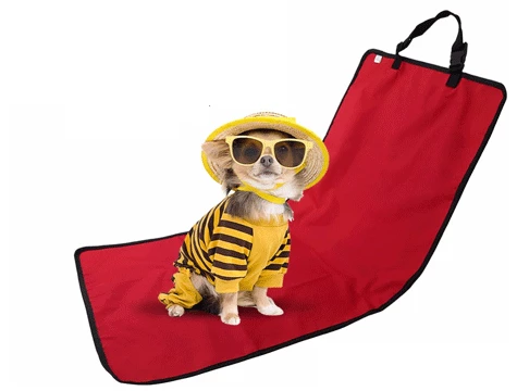 Evcil Hayvan Tekli Araç Koltuk Kılıfı - Kırmızı - Resim 2