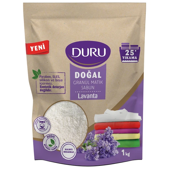 Duru Doğal Granül Matik Sabun Tozu Lavanta 5KG (5PK*1) (125 Yıkama) - 2
