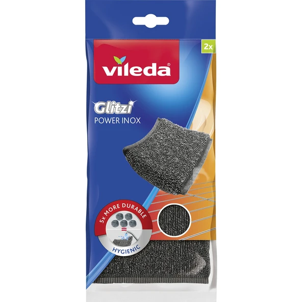 Vileda Power Inox Çelik Bulaşık Sünger (8 Li Set) (4PK*2) - 2