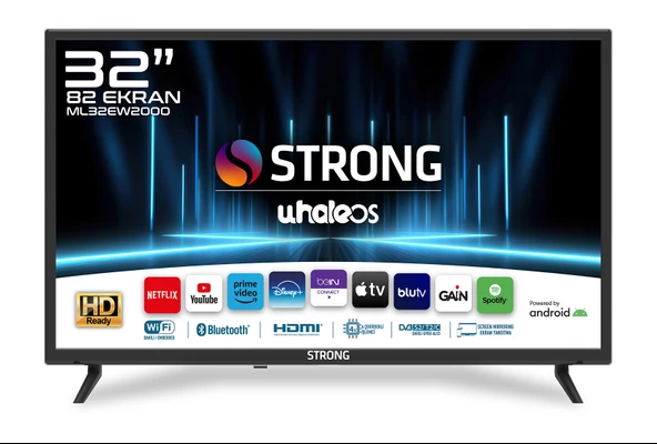 ML32EW2000 32" 82cm Ekran HD Ready Whale OS Smart TV - Dahili Uydu Alıcılı LED TV