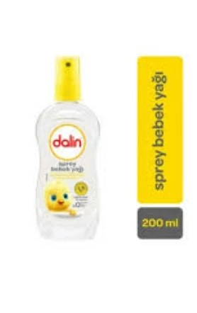 DALİN VÜCUT BAKIM YAĞI & RAHATLATICI ETKİLİ HASSAS CİLTLER VE BEBEKLER İÇİN SPREY 200ML
