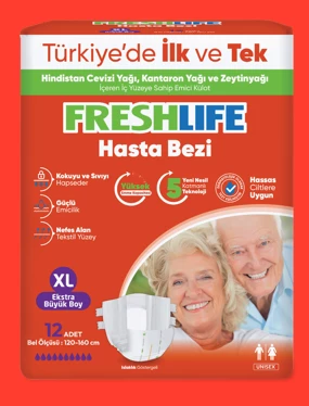 Freshlife Yetişkin Hasta Bezi XL 12'li