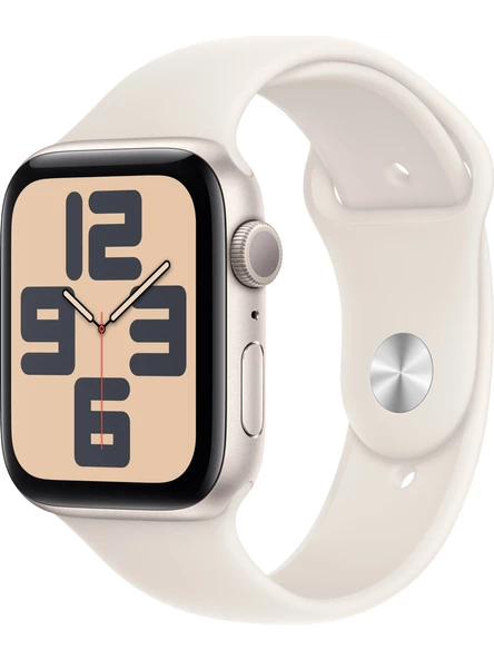 Apple Watch SE 2.Nesil (2023) GPS 44mm Starlight Aluminium Case with Starlight Sport Band - M/L - TEŞHİR