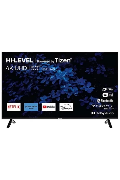 Hi-Level HL50FMN501 4K Ultra HD 50" 127 Ekran Uydu Alıcılı Smart LED TV