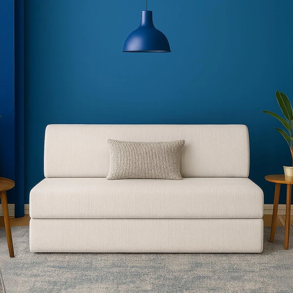 Yataklı Koltuk Magic Buklet Çift Kişilik  Beyaz Çift - Resim 2