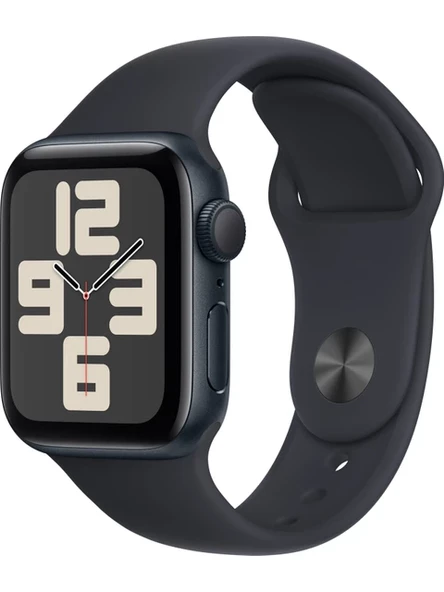 Apple Watch SE 2.Nesil (2023) GPS 40mm Midnight Aluminium Case with Midnight Sport Band - S/M - TEŞHİR