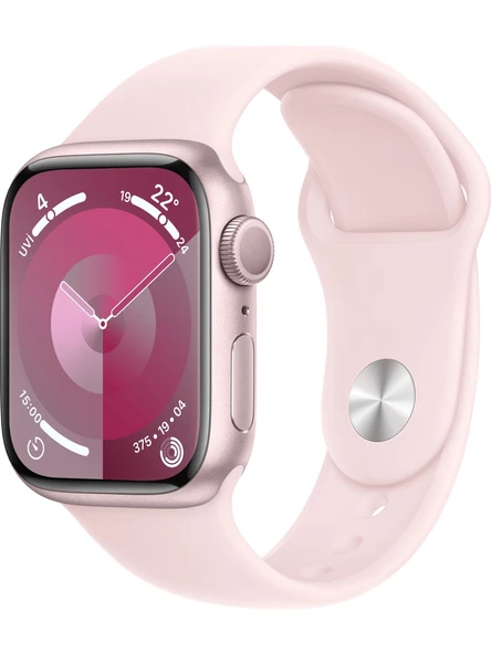 Apple Watch Seri 9 Gps 41MM Pembe Alüminyum Kasa Spor Kordon - S/m MR933TU/A - TEŞHİR