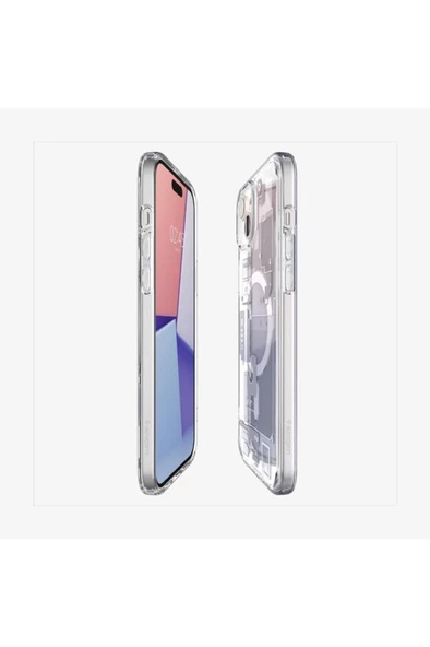 iPhone 15 Pro Kılıf Ultra Hybrid Zero One MagFit MagSafe özellikli White - ACS07036 - 3