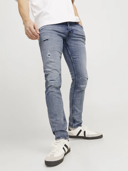 JACK JONES Glenn Model Dar Kesim Erkek Kot Pantolon 12268003 - 6