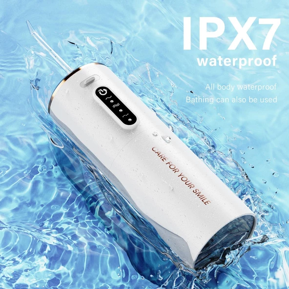 Valkyrie Şarj Edilebilir Taşınabilir Ağız Duşu 280ml Diş Protez Bakım Cihazı Gündelik Kullanım - 7