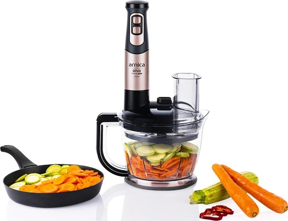 Arnica Diva Trend Pro Rose 1200 W Blender Seti - 4