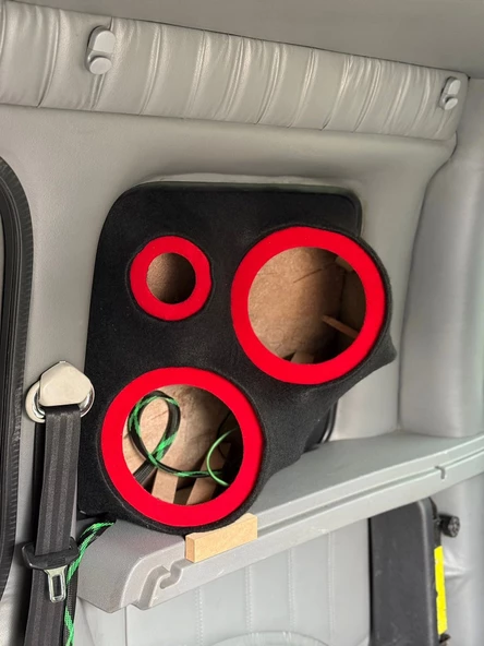 Volkswagen Caddy Kelebek Cam 2 Takım Kırmızı Halkalı Pandizot - Resim 3