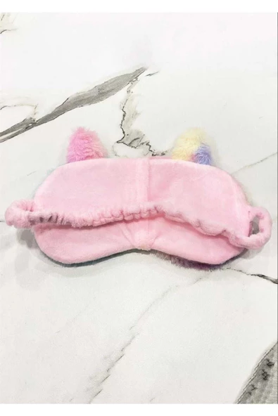 MARS BABY Peluş Kedili Göz Uyku Bandı Karışık Renkli - 4