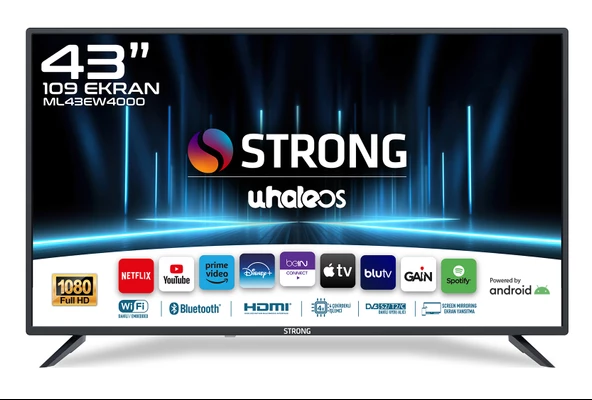 ML43EW4000 43’’ 109cm Ekran Full HD Whale OS Smart TV Dahili Uydu Alıcılı