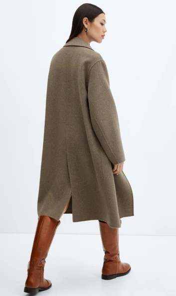 Mango El yapımı oversize yün palto - 2