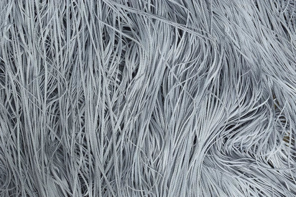 İP ZİNCİR GRİ RENK EN 100 CM BOY 280 CM HAZIR DÜĞMELERİ DİKİLMİŞ İP PERDE - Resim 7