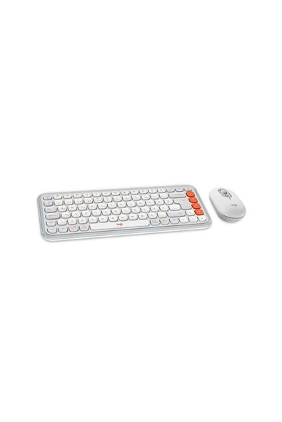 Logitech POP ICON Bluetooth Klavye Mouse Seti Beyaz 920-013076 - Resim 2