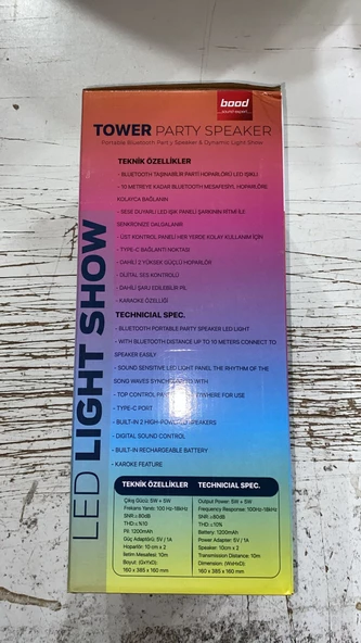 BOOD KG-29 Bluetooth KULE Hoparlör - Resim 2